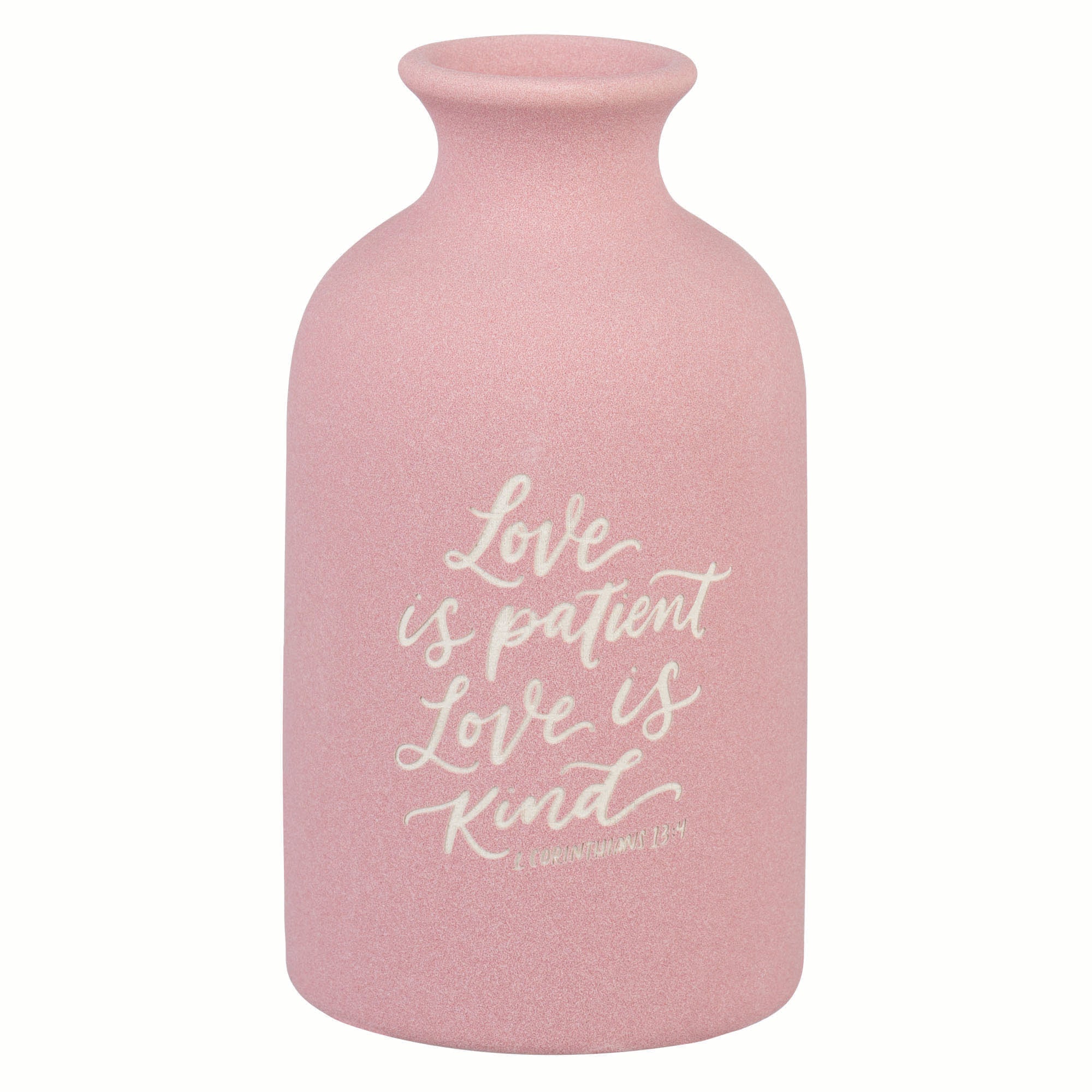 Table Vase: Love is Patient 1 Cor. 13:4