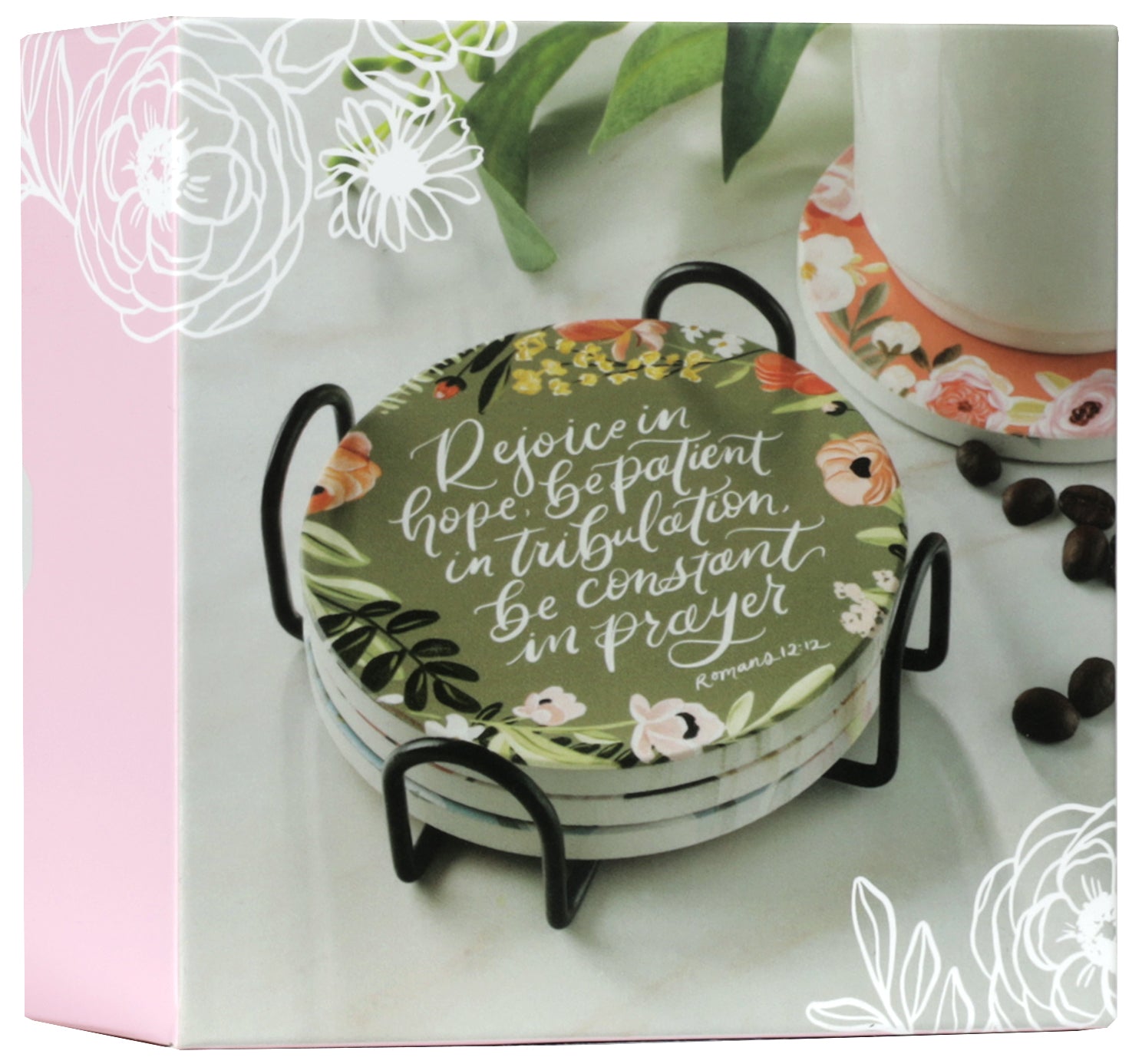 Ceramic Coaster Set of 4: Loveall Assorted