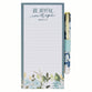 Magnetic Shopping List with Pen: Be Joyful in Hope Rom 12:12