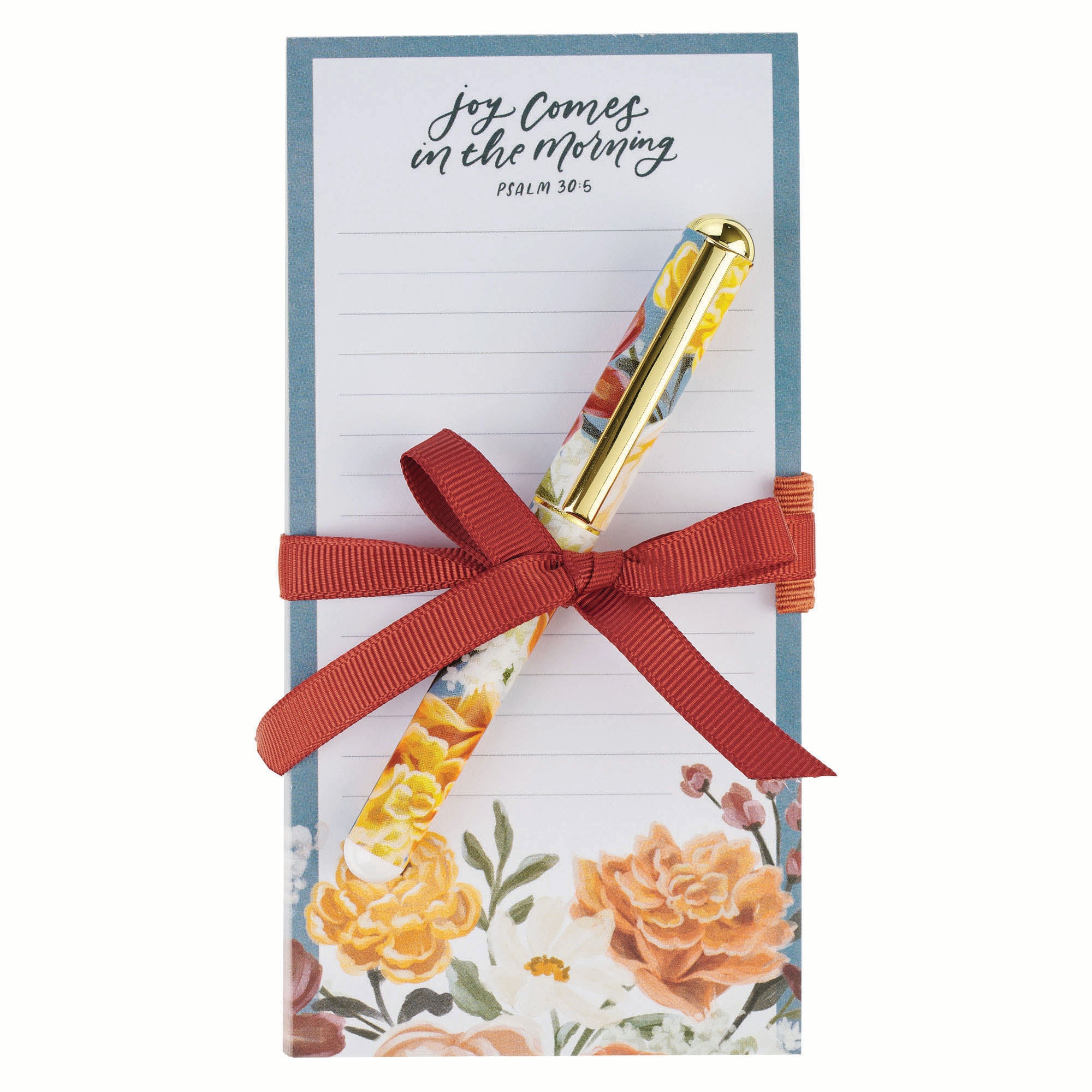 Magnetic Shopping List with Pen: Joy Comes in the Morning Ps. 30:5