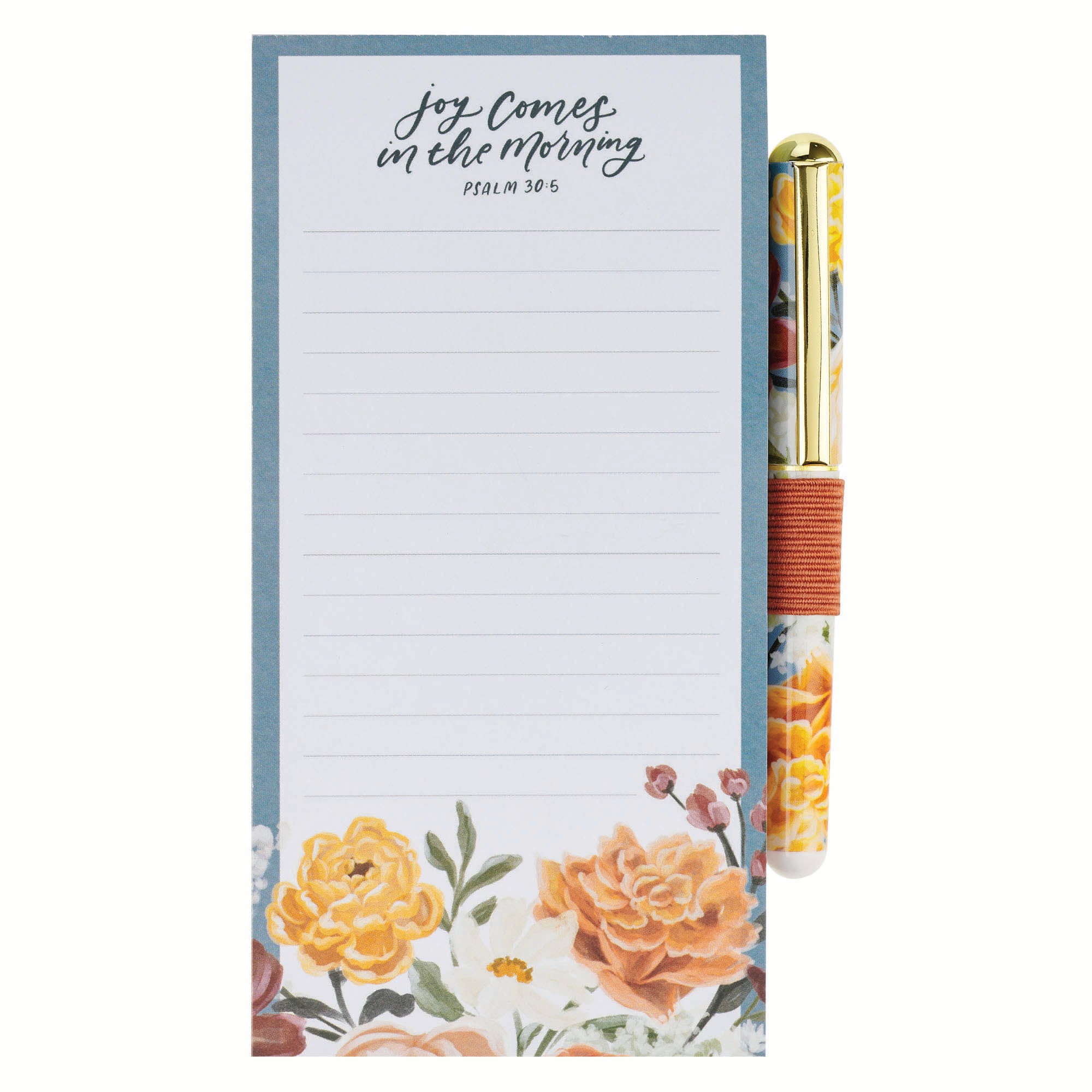 Magnetic Shopping List with Pen: Joy Comes in the Morning Ps. 30:5