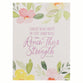 Notebook: Pink Floral Renew Their Strength Isa. 40:31