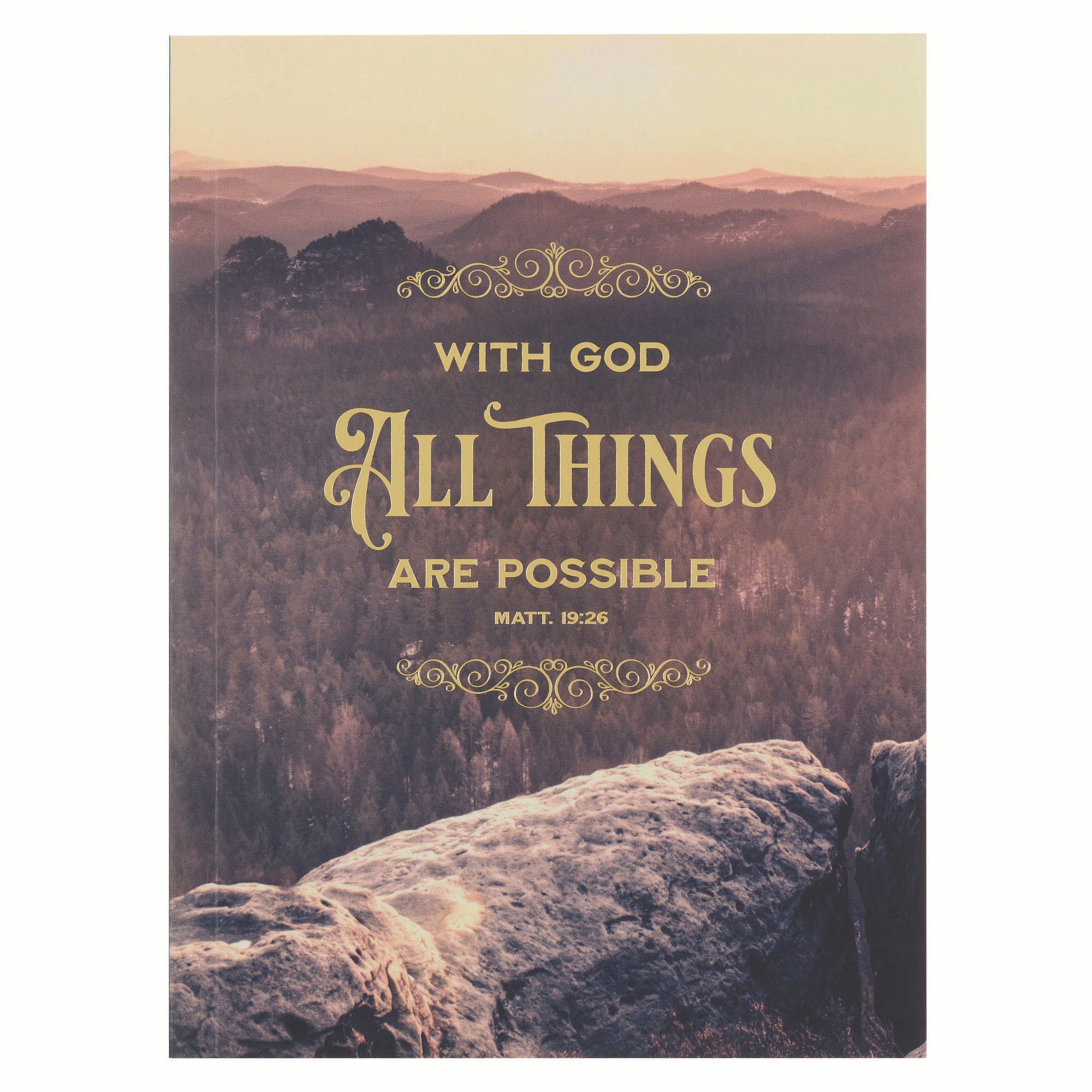 Notebook: Brown With God All Things Matt. 19:26