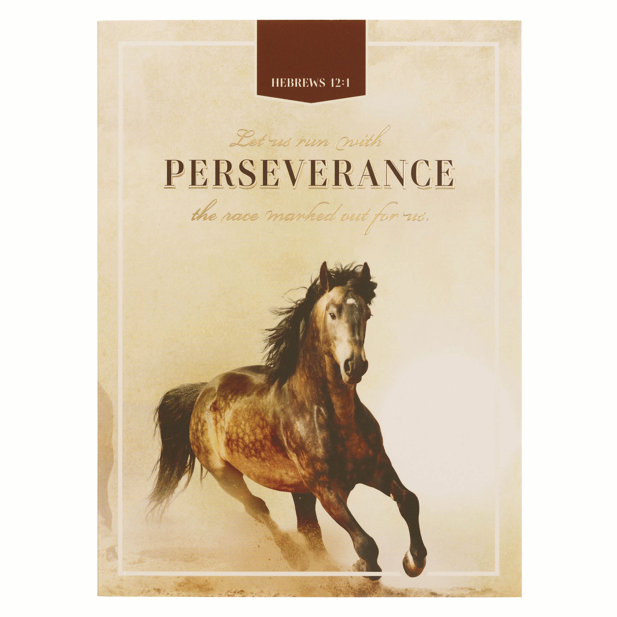 Notebook: Brown Run with Perseverance Heb. 12:1