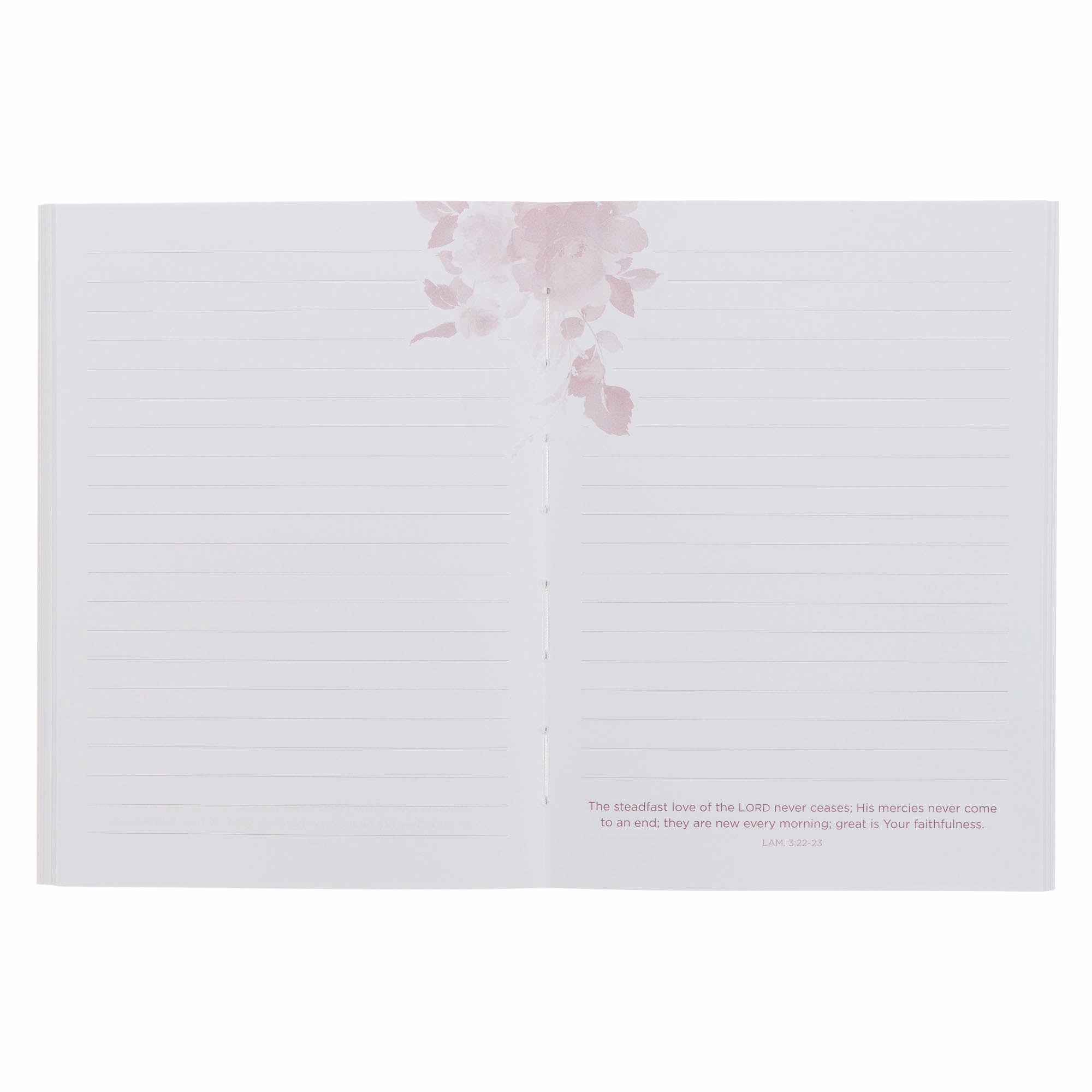 Notebook: Pink His Mercies Are New Every Morning Lam. 3:22-23