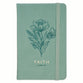 Notebook with Elastic Closure: Faith 2 Cor. 5:7, Green