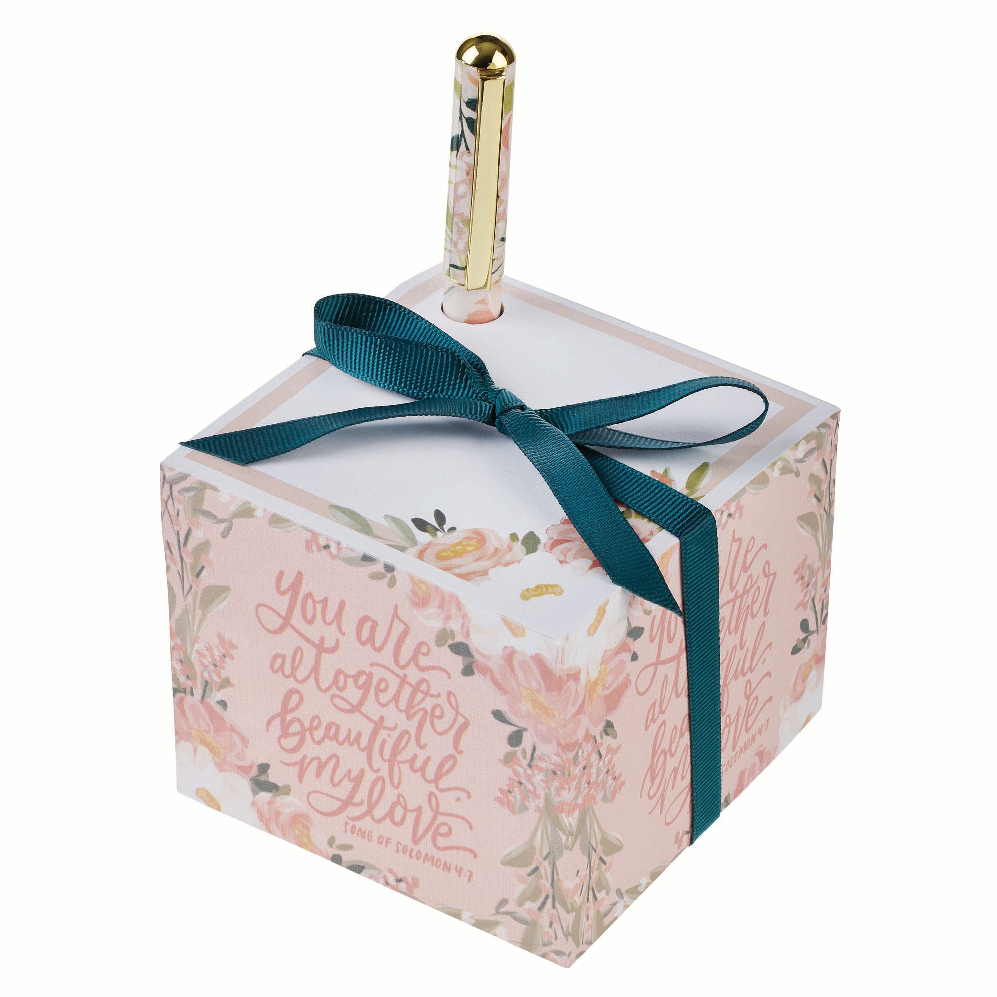 Note Block with Pen: You Are Altogether Beautiful My Love Song 4:7