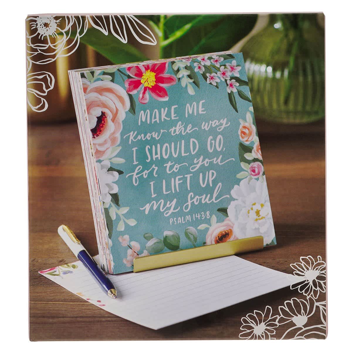 Scripture Cards with Stand: Floral
