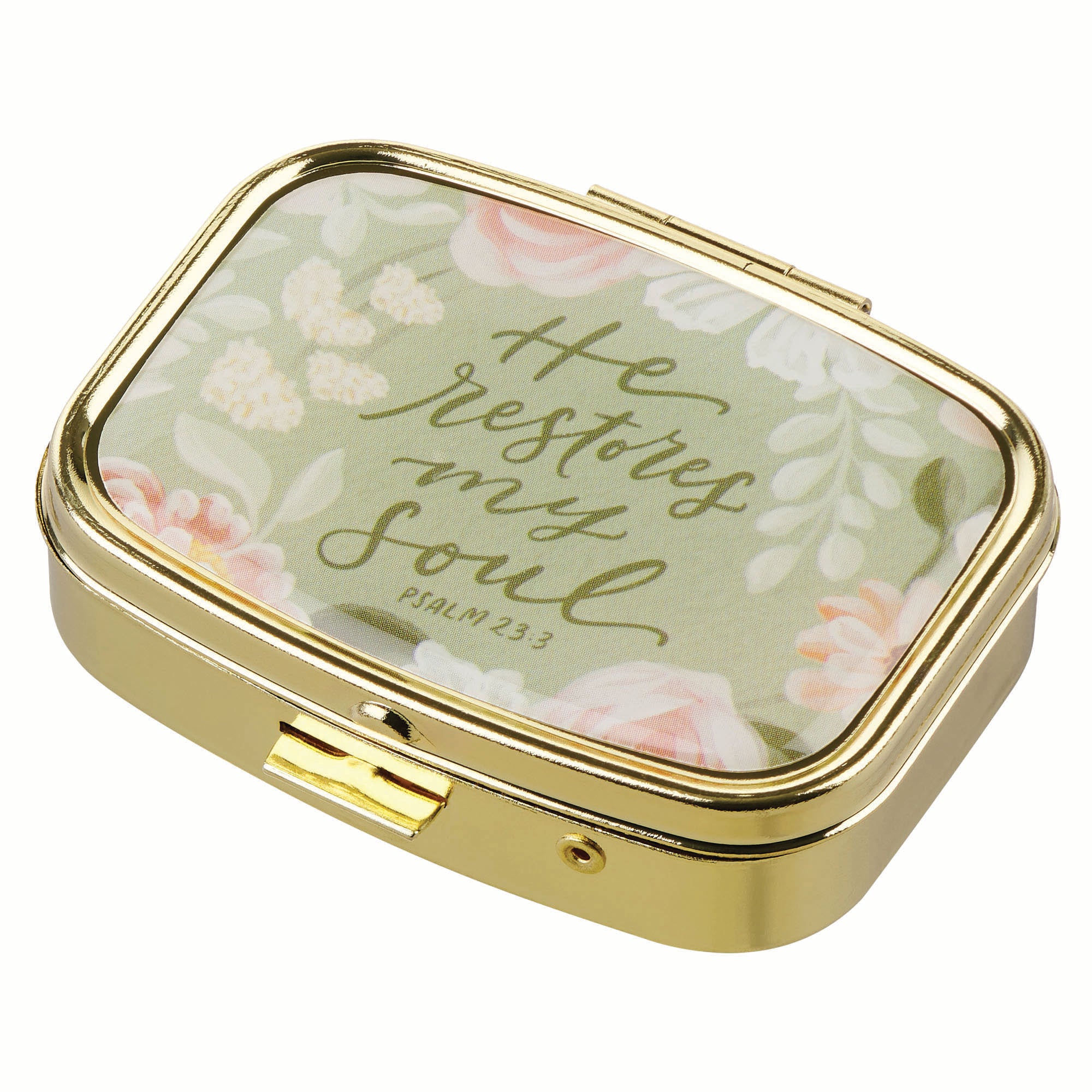 Pill Case: He Restores My Soul Ps. 23:3