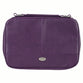 Bible Cover Large: Organizer Two-fold Warm Purple w/Ichthus Badge
