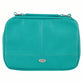 Bible Cover Extra Large: Organizer Two-fold Light Turquoise w/Ichthus Badge
