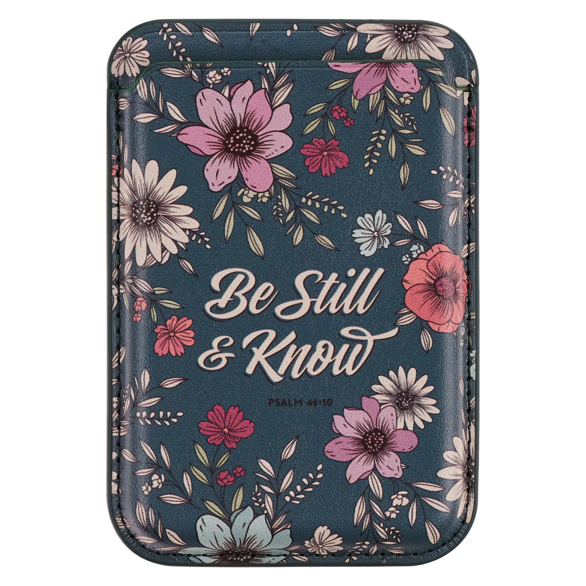 Phone Wallet (Be Still Teal Botanical Collection)