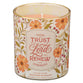 Glass Candle: Those Who Trust In The Lord Isa. 40:31