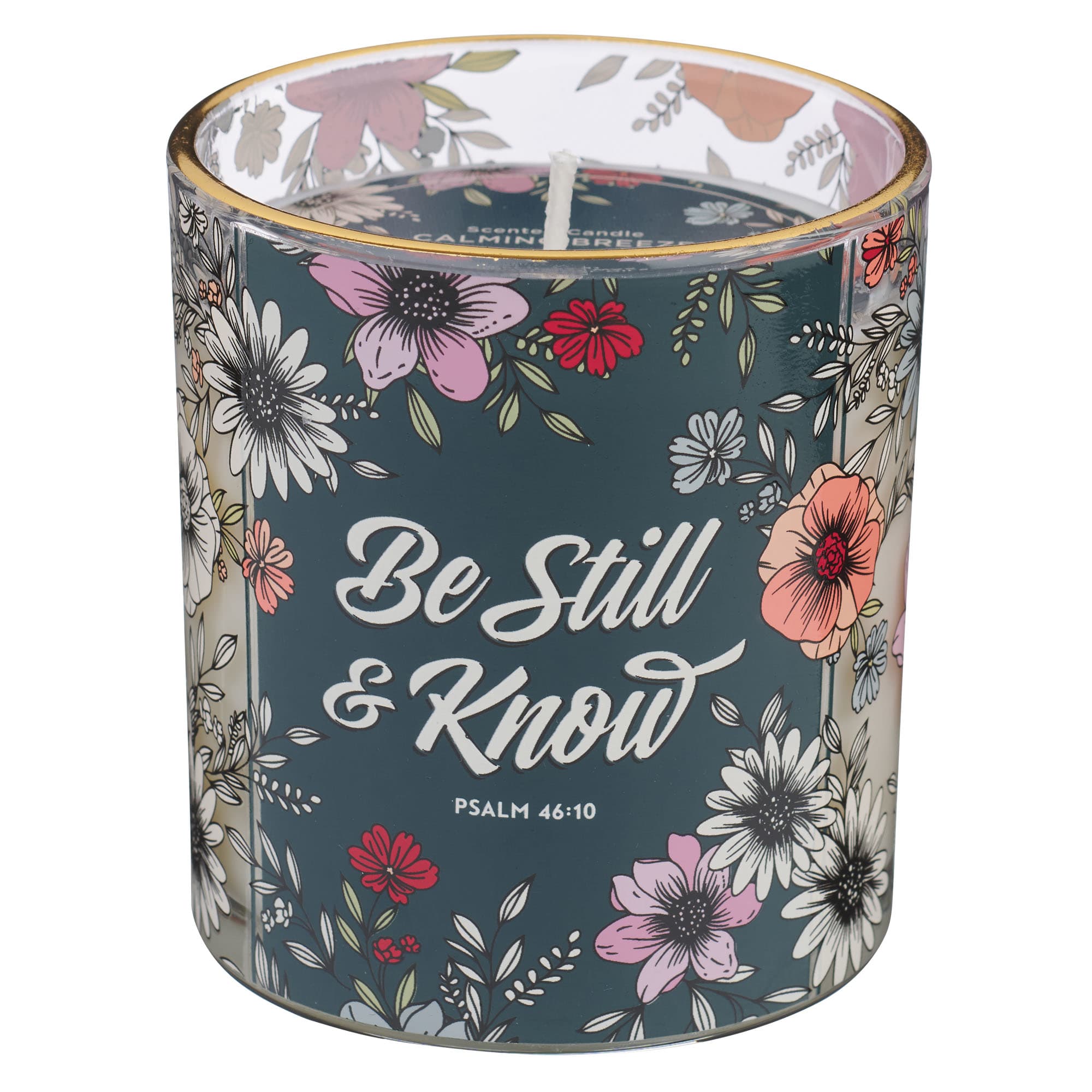Glass Candle: Be Still & Know Ps. 46:10