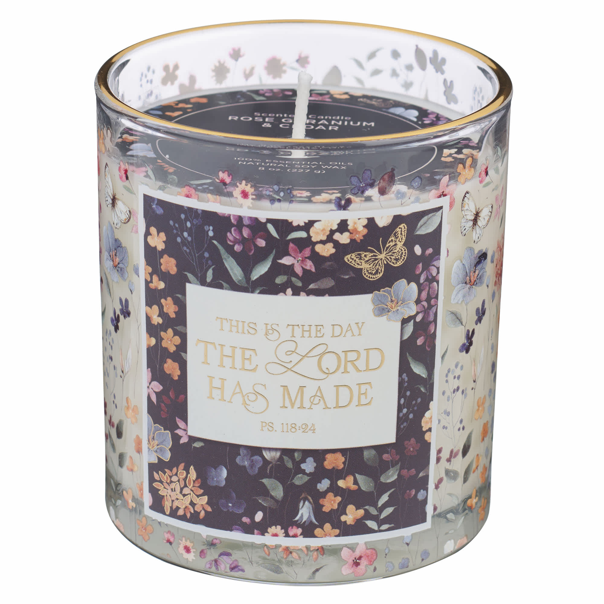Glass Candle: This Is The Day The Lord Has Made Ps. 118:24