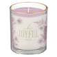 Glass Candle: Be Joyful 1 Thess. 5:16