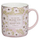 Ceramic Mug 414ml (Bless and Keep You Blush Bloom Collection)