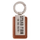 Keyring: Stand Firm in the Faith, Silver/Brown (Stand Firm Righteous Man Collection)