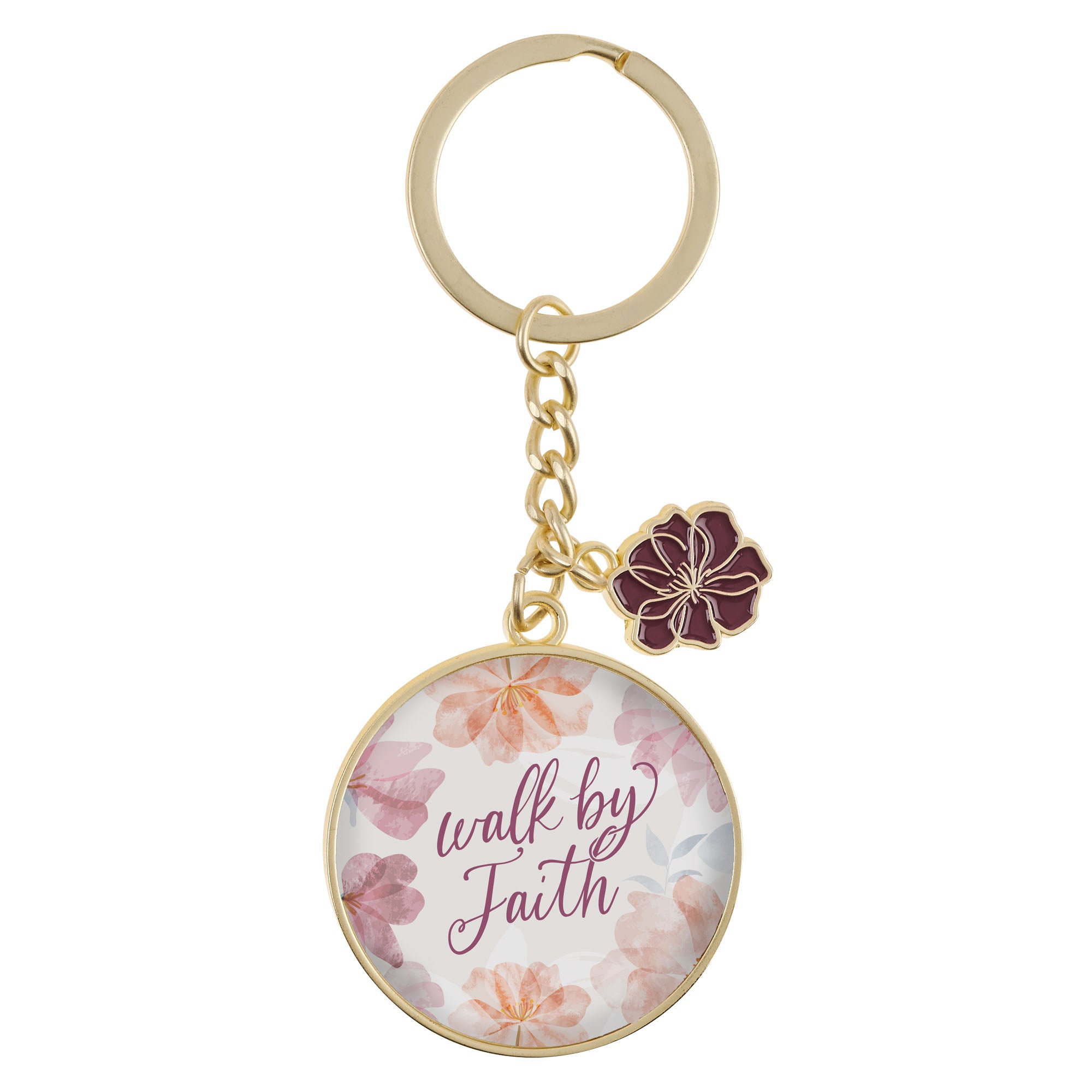 Keyring (Walk by Faith Dusty Pink Cosmos Collection)