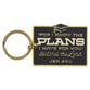 Keyring in a Tin, Graduation (Metal): I know the Plans, Jer 29:11