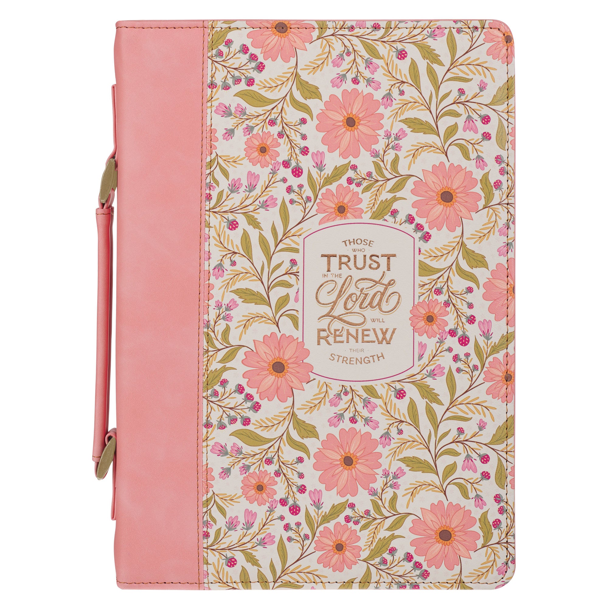 Bible Cover Large (Trust Coral Cascade Collection)