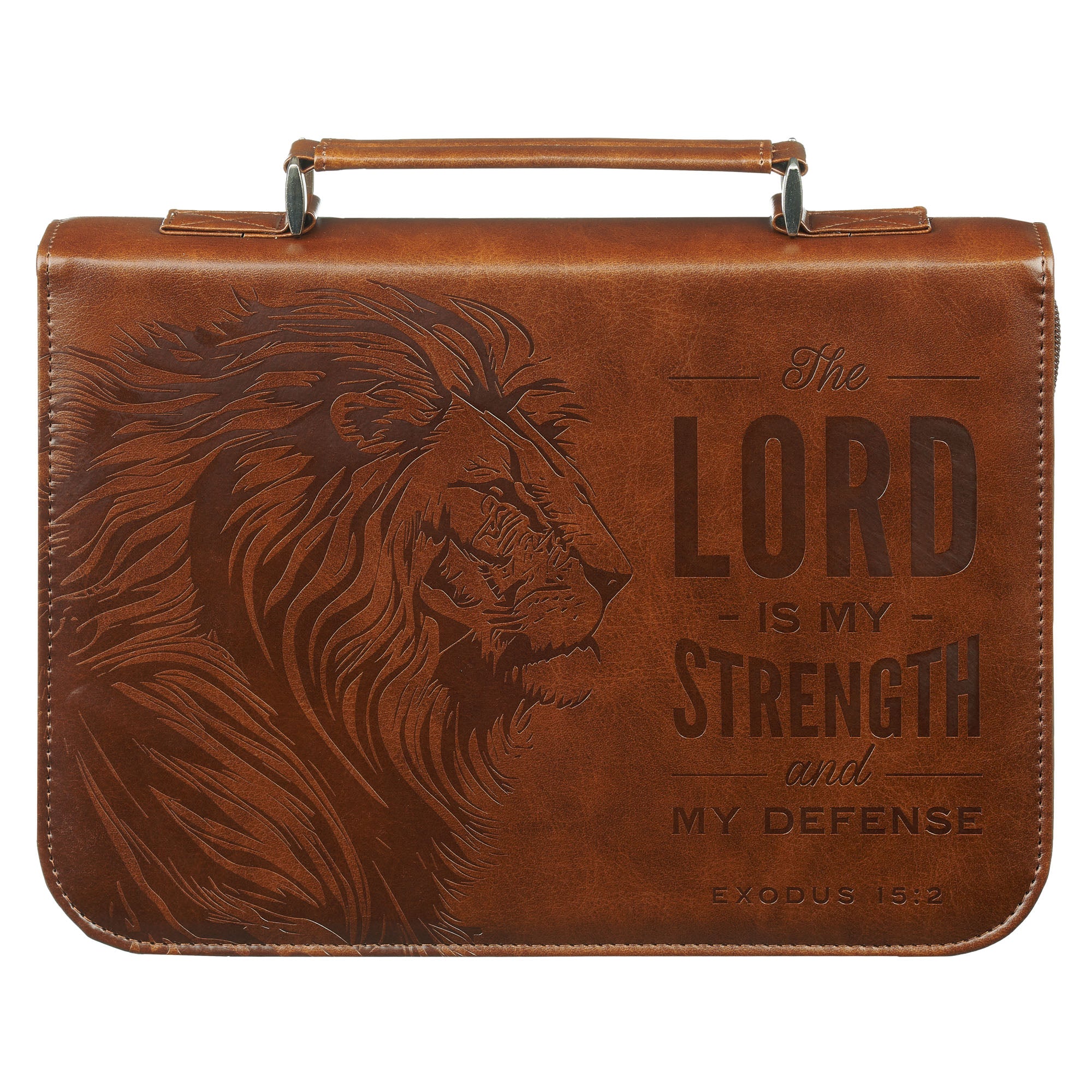 Bible Cover Large: Classic,  The Lord is My Strength