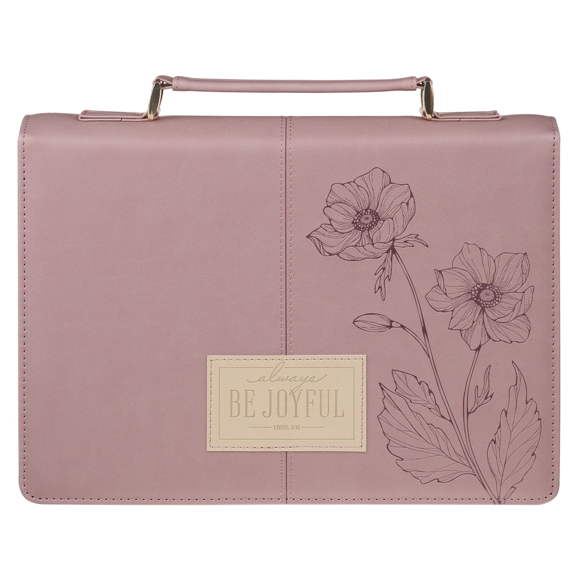 Bible Cover Medium (Joyful Dusty Mauve Pressed Flower Collection)