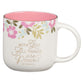 Ceramic Mug (414ml): White/Pink inside (Things are Possible Pink Poppy Collection)