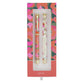 Pen (Set of 2): Trust in the Lord, Black Ink, Orange/Cream Floral