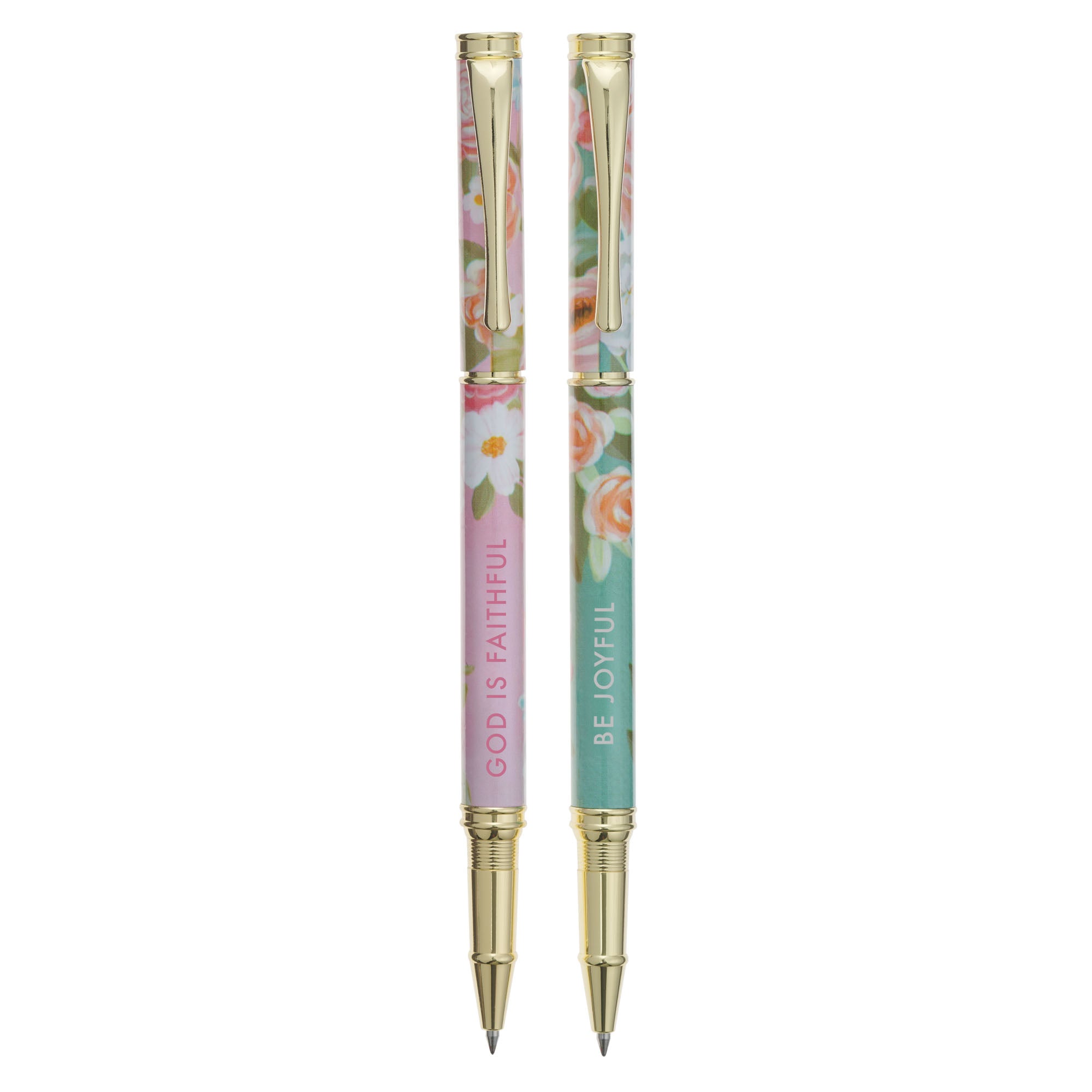 Pen (Set of 2): God Is Faithful, Be Joyful, Black Ink