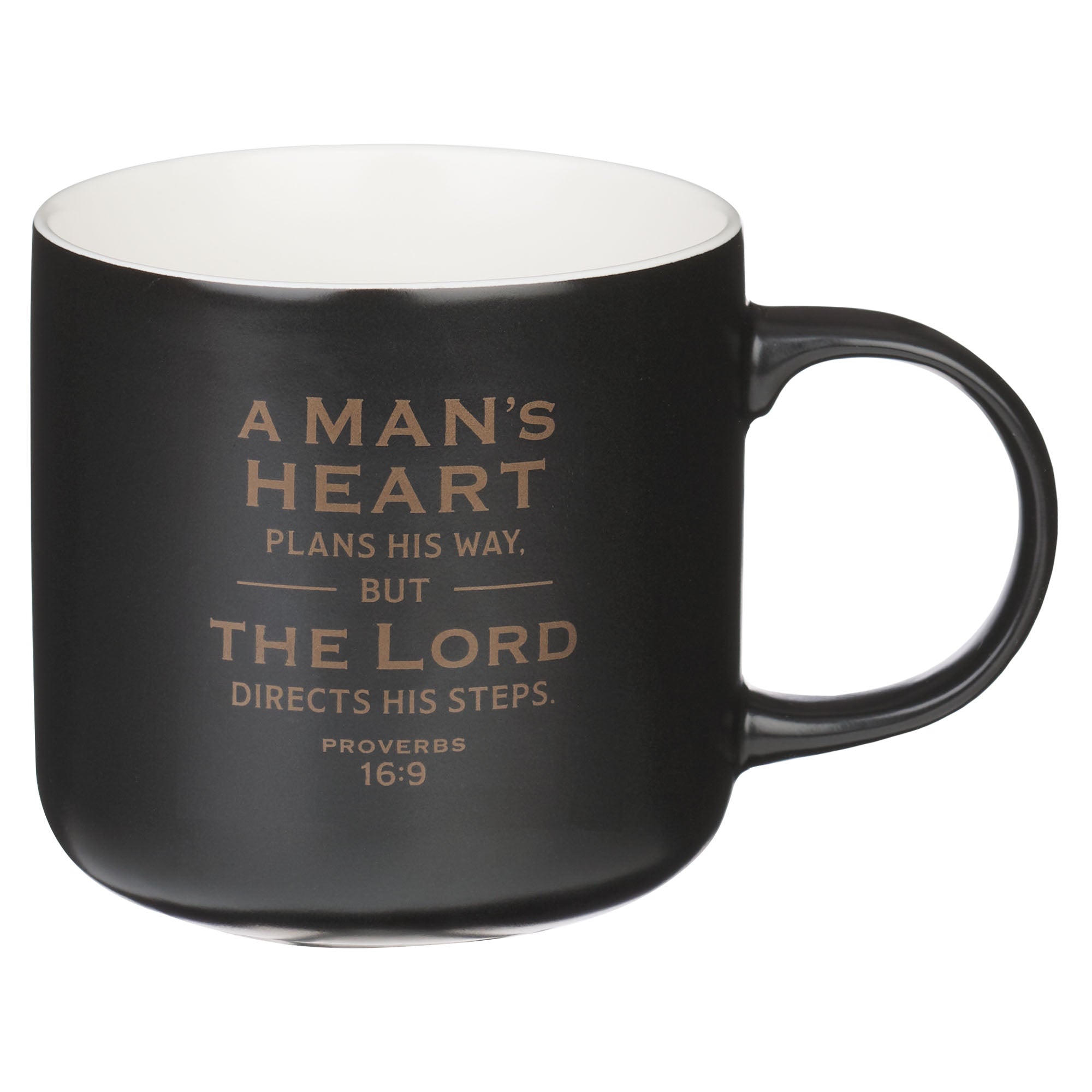 Ceramic Mug: A Man's Heart Plans His Way But The Lord Directs His Steps