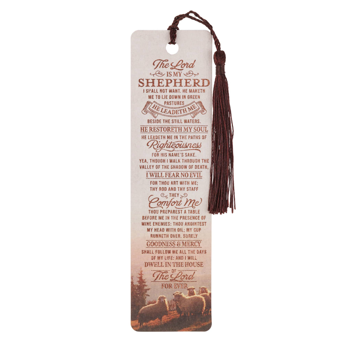Tassel Bookmark: The Lord Is My Shepherd Ps. 23:1-3