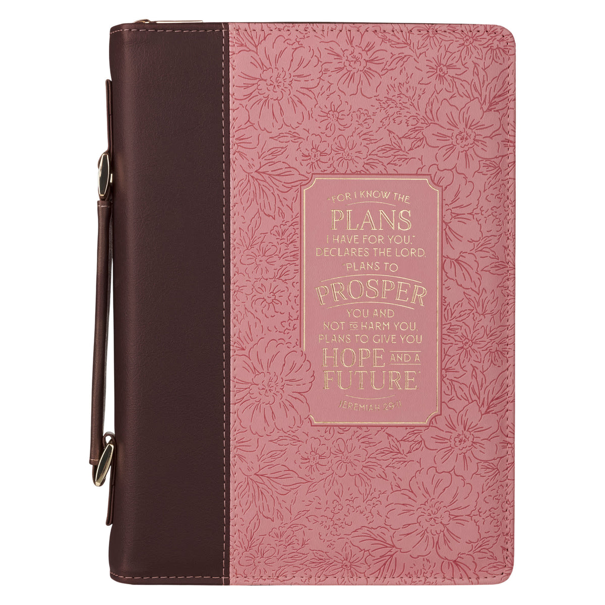 Bible Cover Medium: Pink Fashion I Know The Plans Jer. 29:11