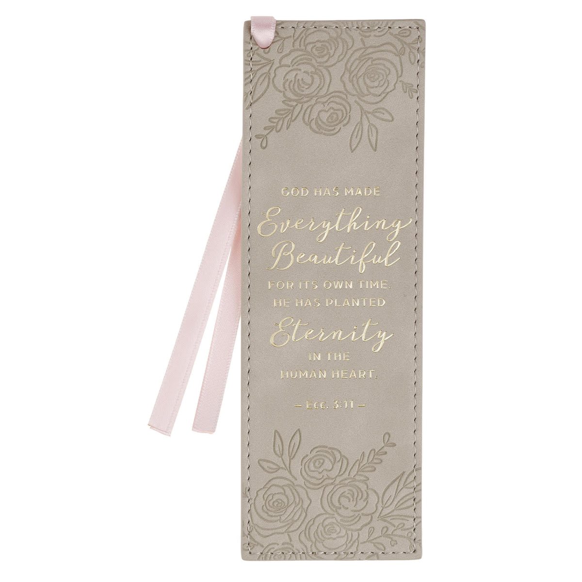 Bookmark: Taupe Everything Beautiful Ecc. 3:11