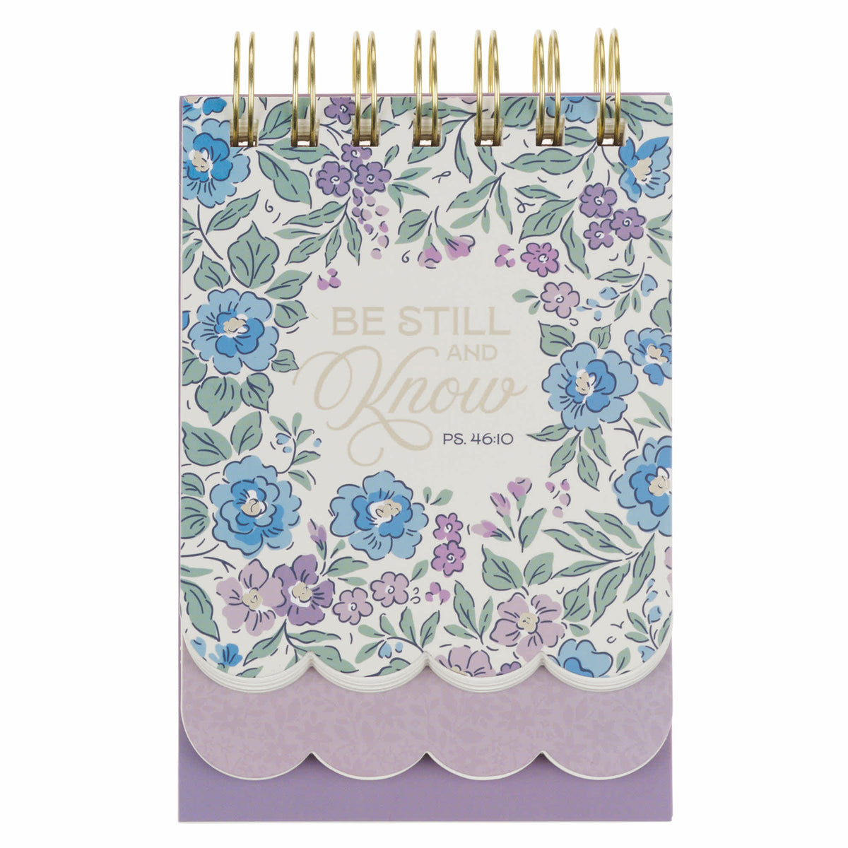 Notepad: Purple Floral Be Still And Know Ps. 46:10