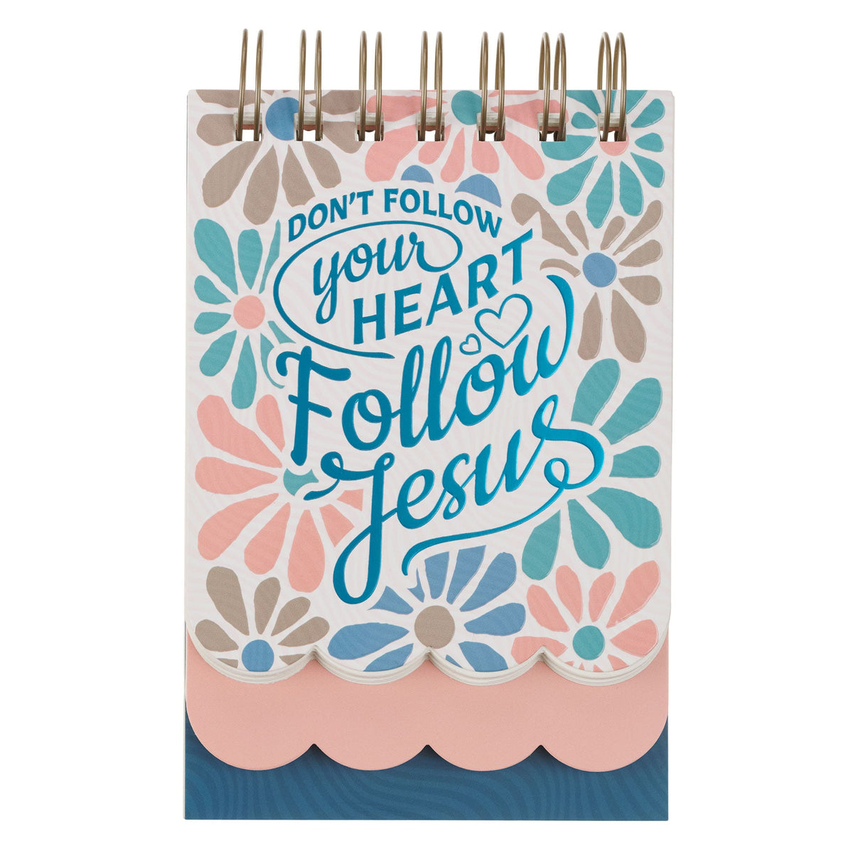 Notepad: Coral Floral Follow Jesus