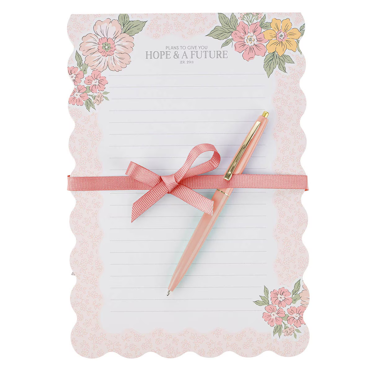 Tear-off Notepad with Pen:  Hope & A Future Jer. 29:11