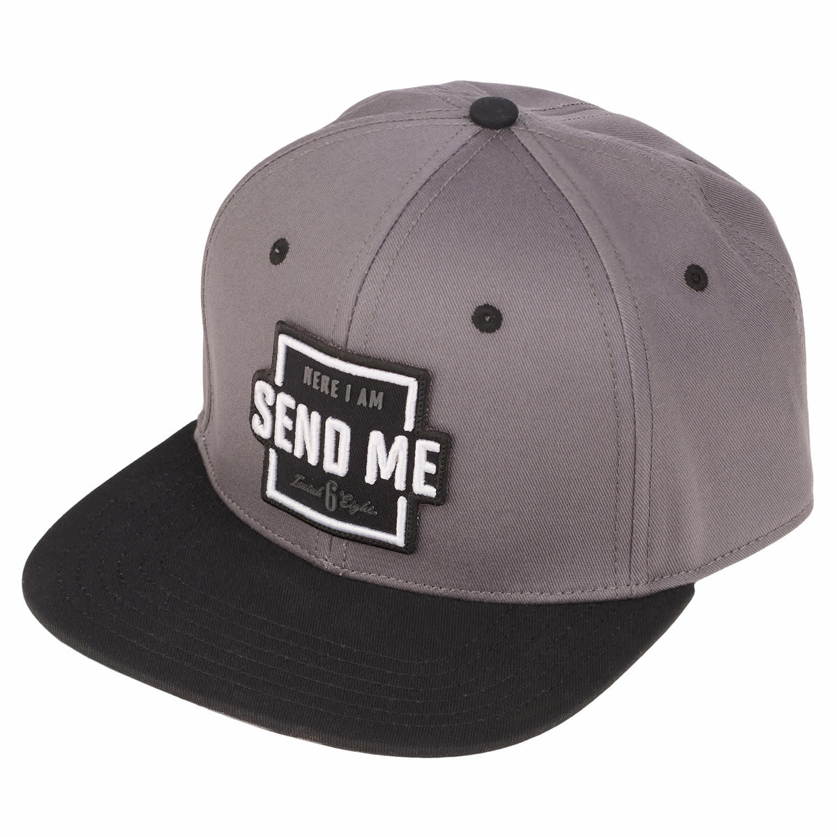 Baseball Cap: Grey, Send Me, Isa. 6:8