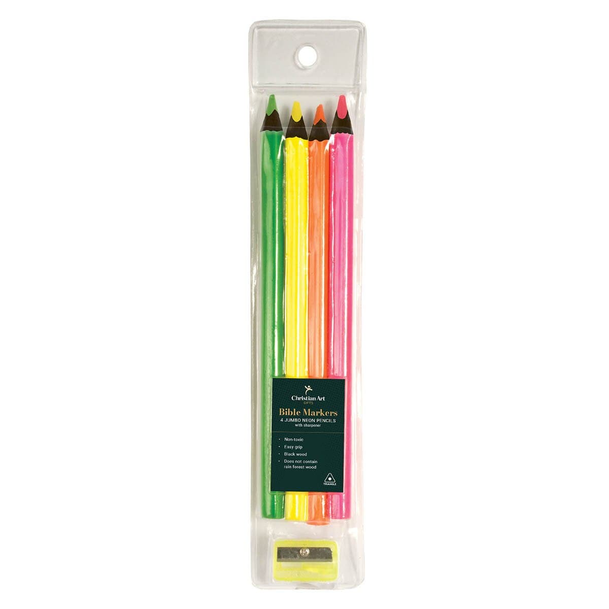 Highlighter Pencils with sharpener (4 Pack Pouch)