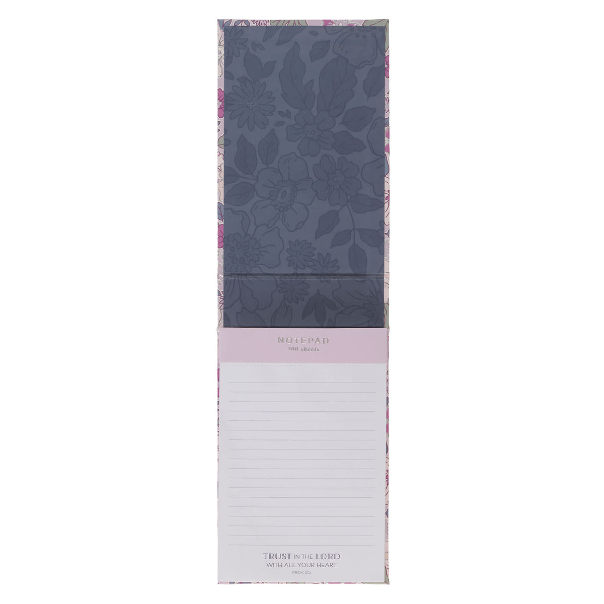 Notebook: Navy Floral Trust In The Lord Prov. 3:5