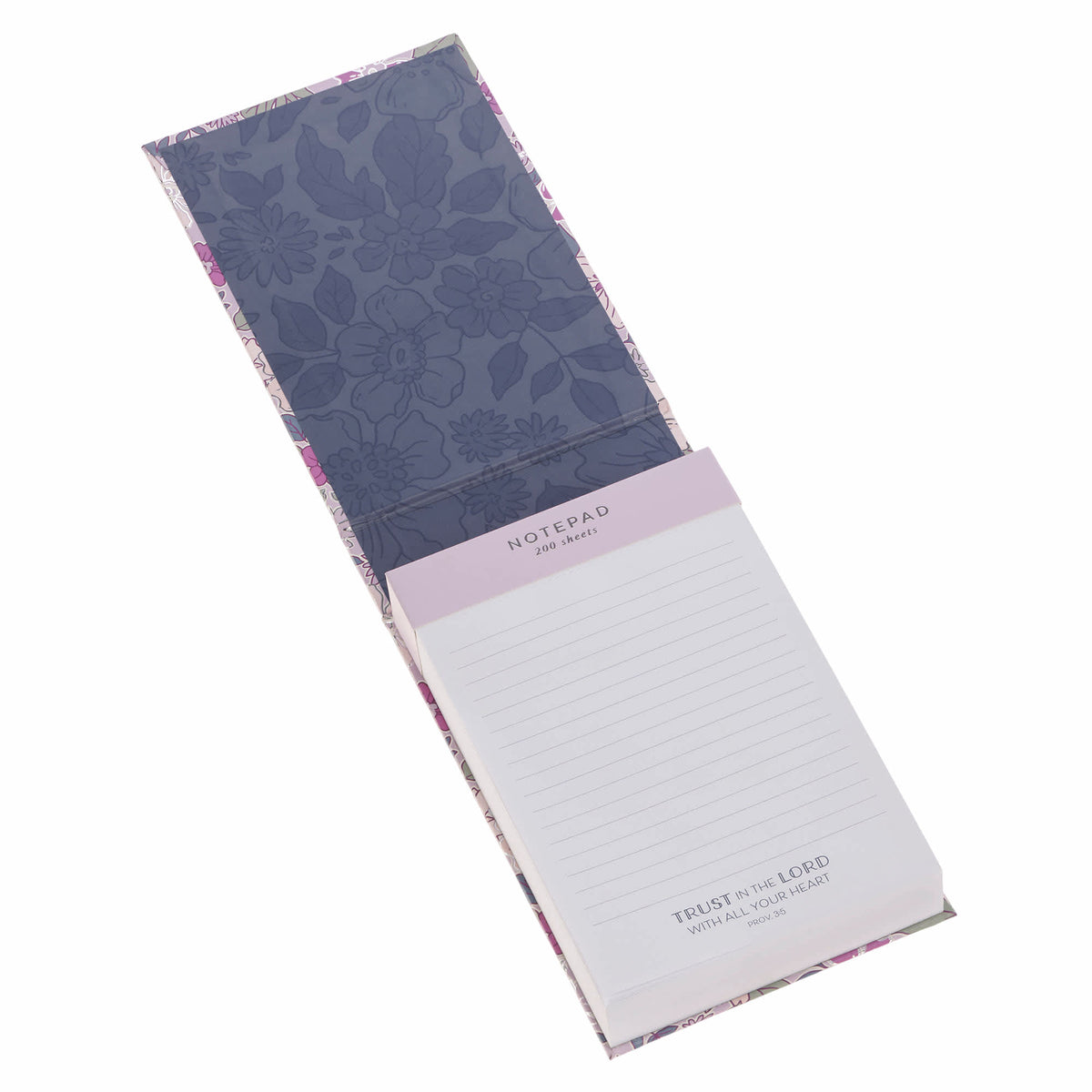 Notebook: Navy Floral Trust In The Lord Prov. 3:5