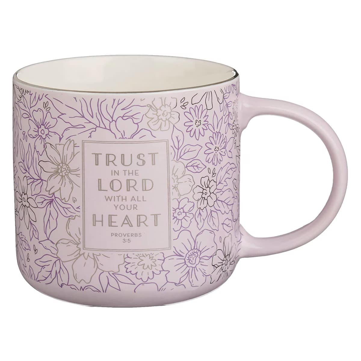 Ceramic Mug: Purple Trust In The Lord Prov. 3:5