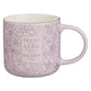 Ceramic Mug: Purple Trust In The Lord Prov. 3:5