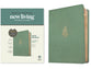 NLT Wide Margin Bible, Sage Green Palm (Red Letter Edition)