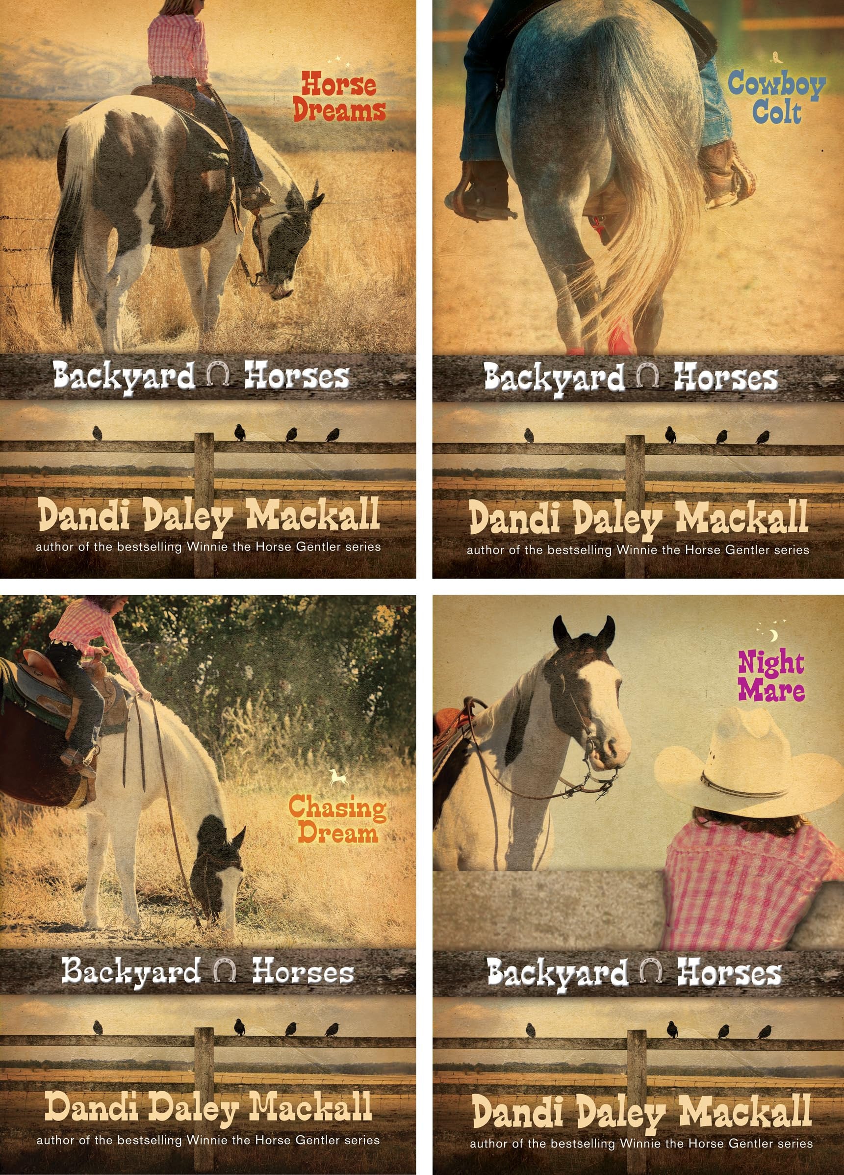Backyard Horses (4 Pack): Horse Dreams/Cowboy Colt/Chasing Dream/Night Mare