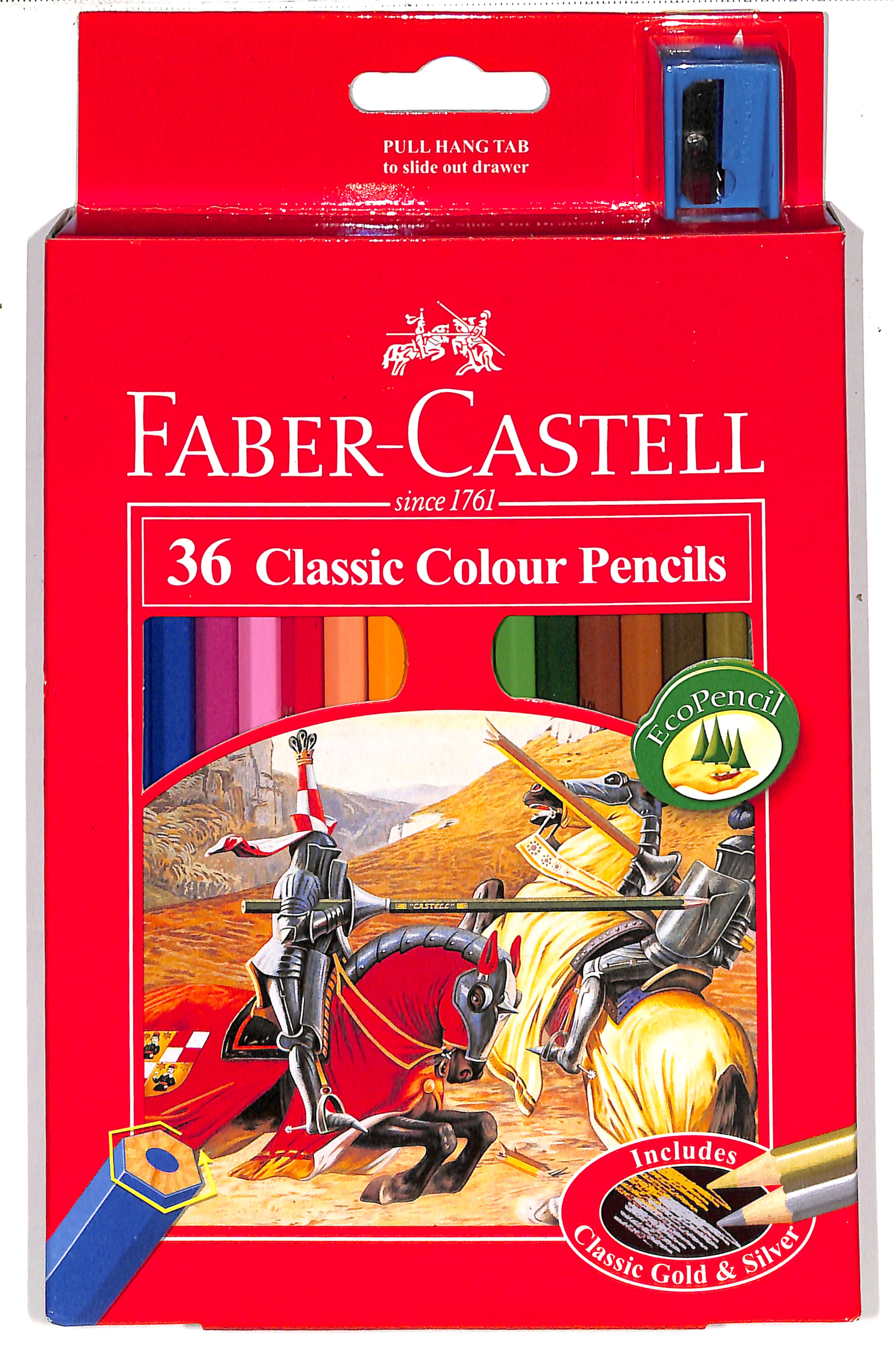 Faber-Castell Classic Colour Pencils Set of 36 + Bonus Sharpener