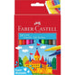 Faber-Castell Felt-Tip Colour Markers (24 pack), super washable