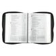 Bible Cover Polyester With Fish Label Black Large
