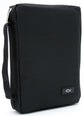 Bible Cover Polyester With Fish Label Black Medium
