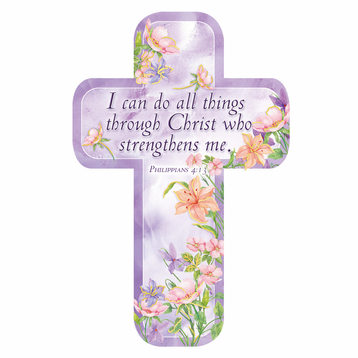Bookmark Cross-Shaped: I Can Do All Things Through Christ Who Strengthens Me